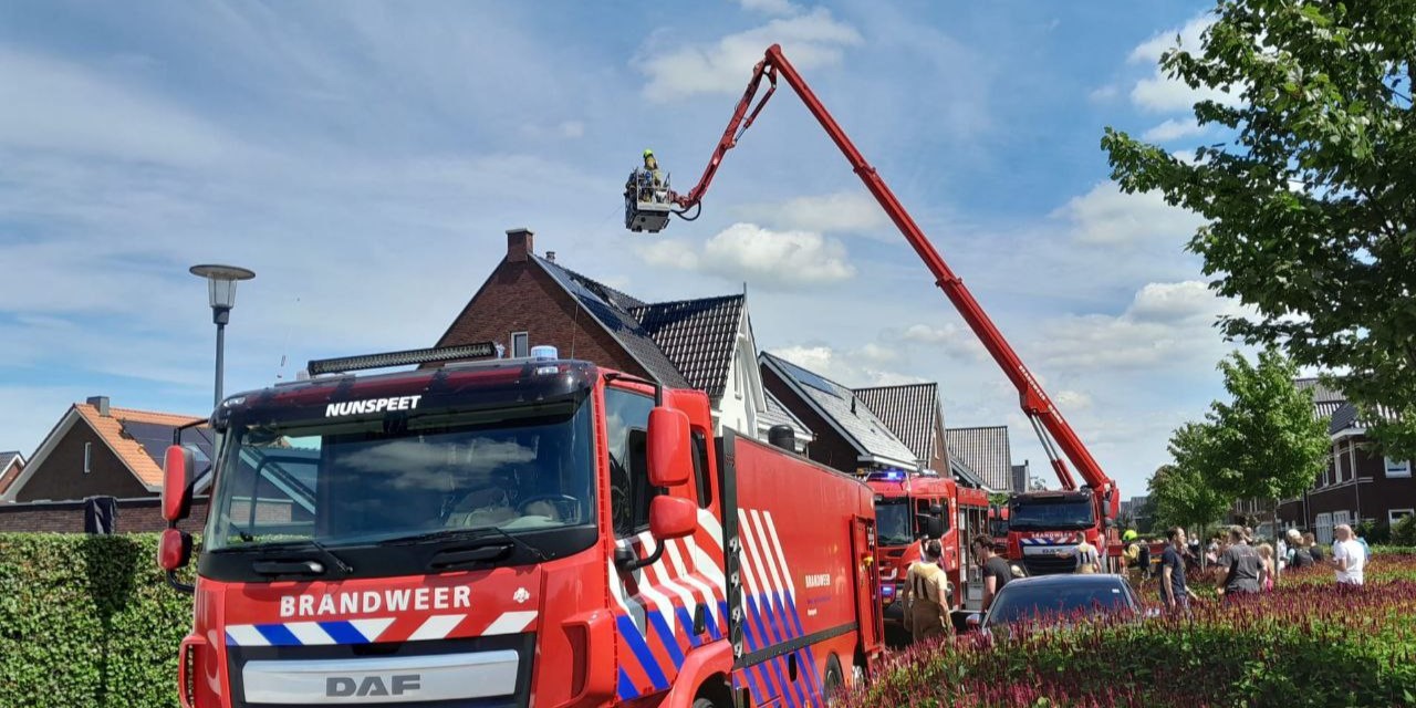 Foto: Brand zonnepanelen Munnik Nunspeet