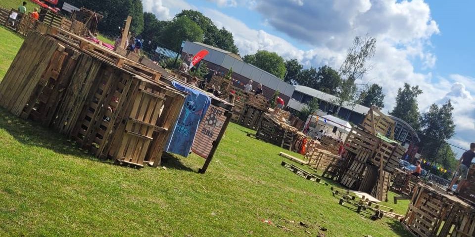 Foto: Houtdorp Nunspeet na drie dagen afgebouwd
