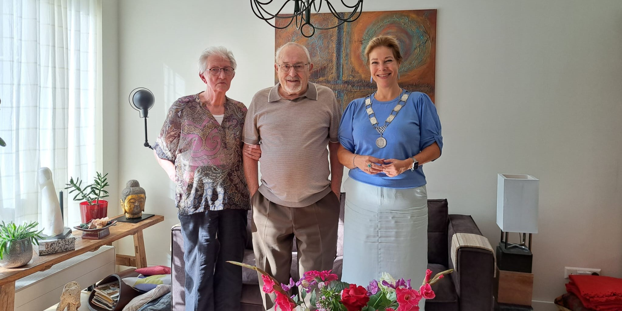 Foto: Margriet en Rob Scholsz vieren diamanten huwelijk: 'Ze was het kaasmeisje op de markt'