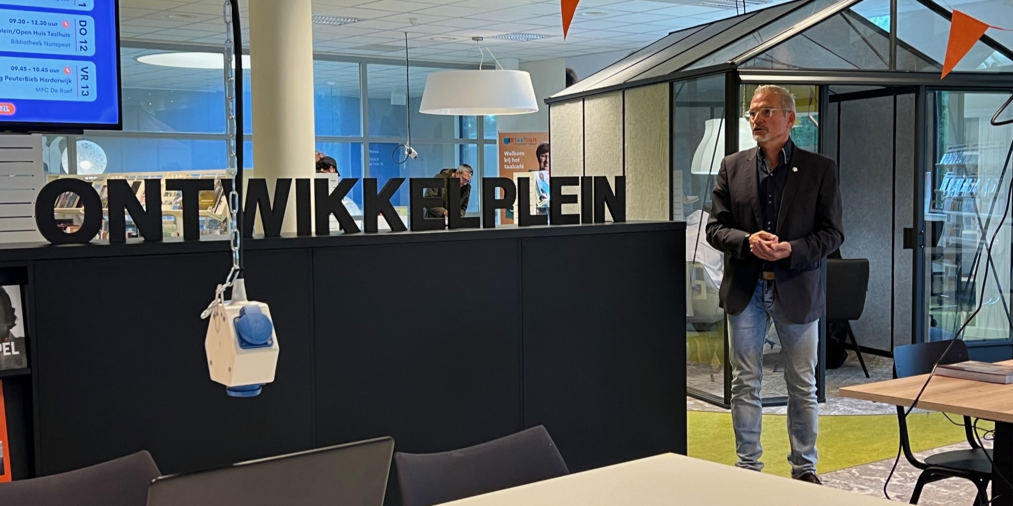 Foto: Feestelijke opening Ontwikkelpein Bibliotheek Nunspeet