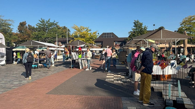 Foto: Breed opgezette Kunstmarkt in het centrum van Nunspeet: ‘Op zoek naar de toekomst’