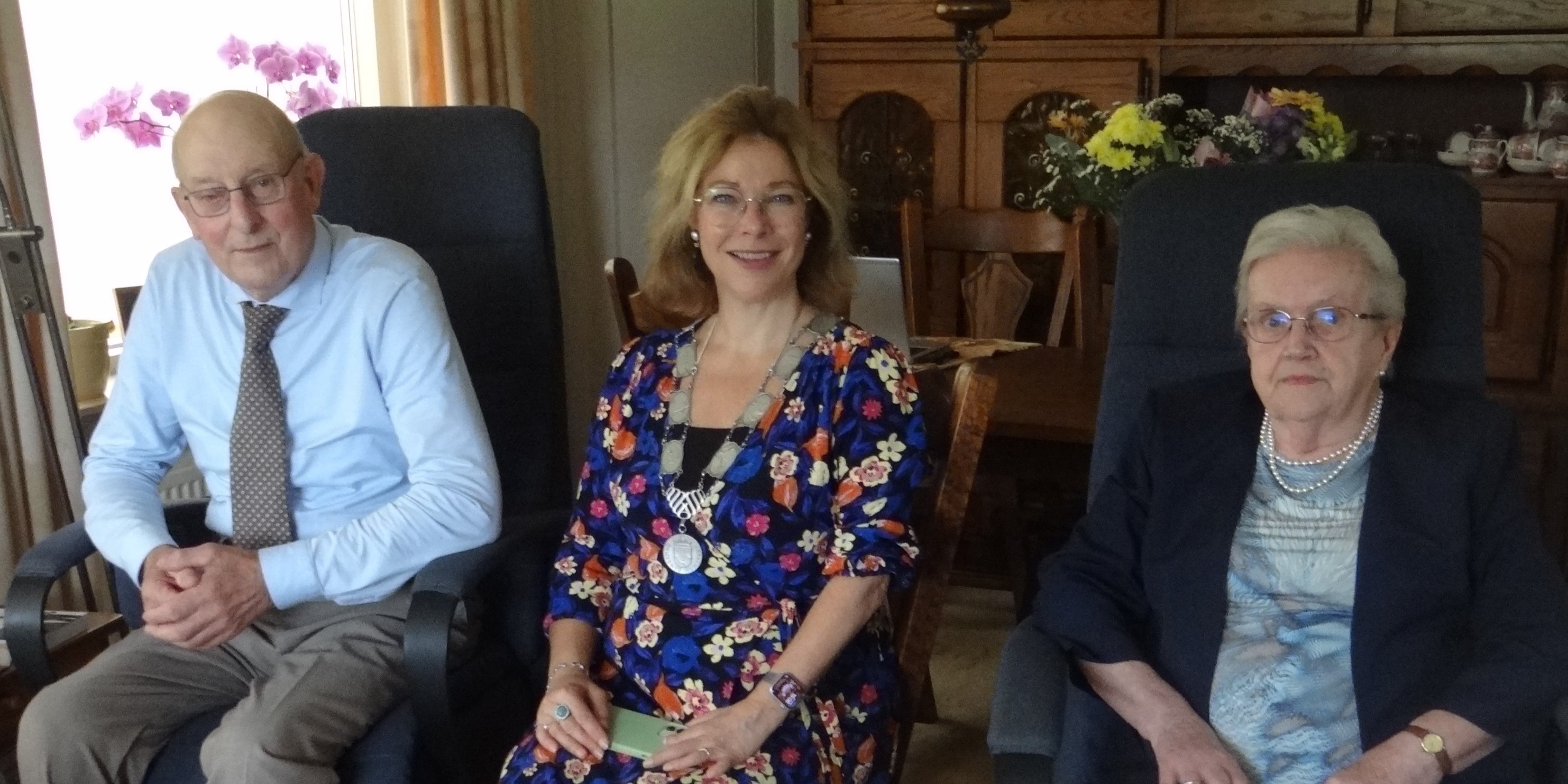 Foto: Briljanten huwelijk echtpaar Bos-Franken