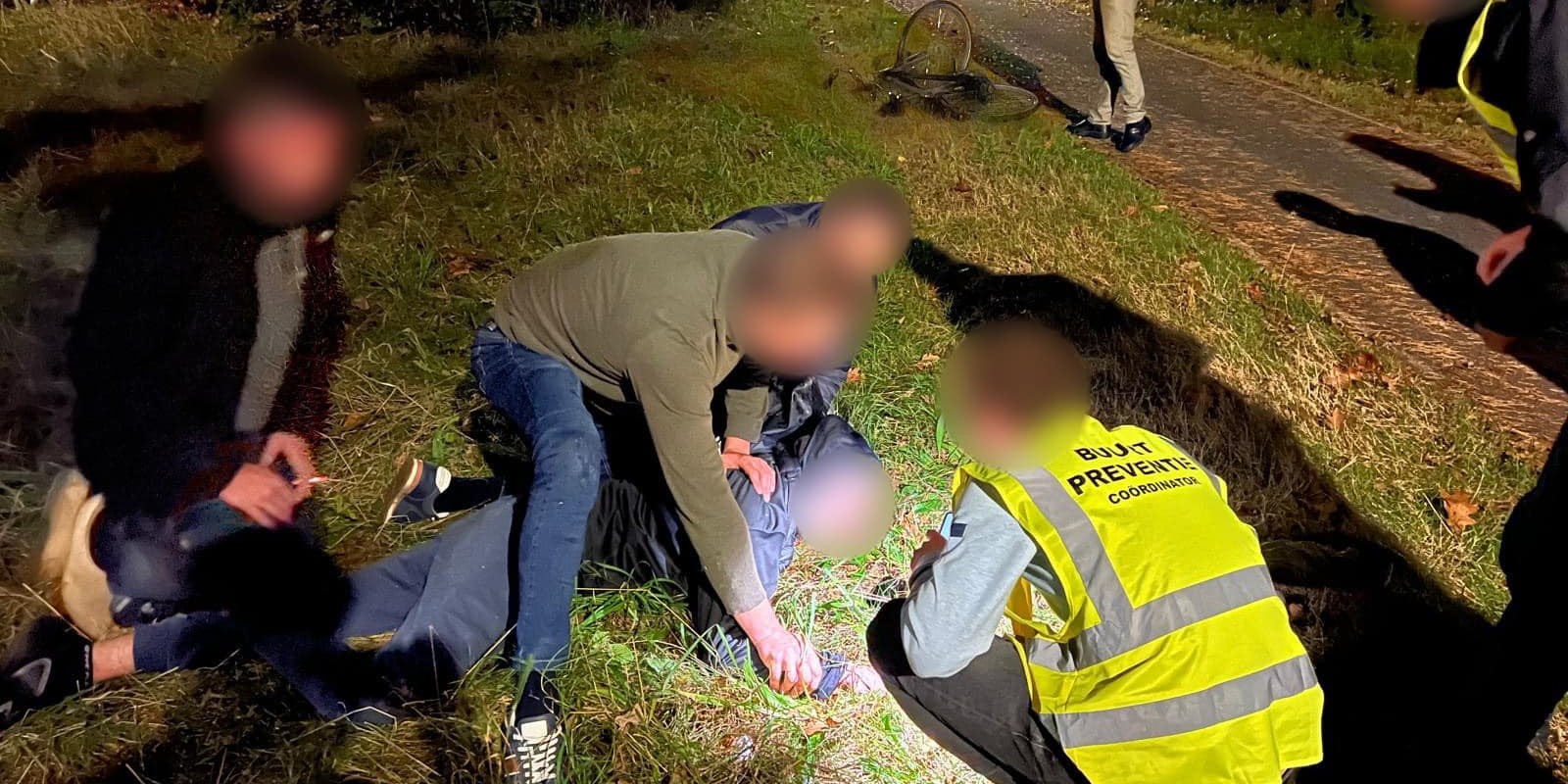 Foto: Aanhouding na heterdaad fietsendiefstal