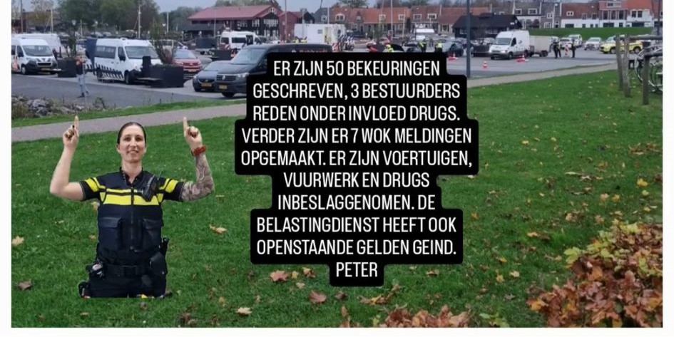 Foto: Grootschalige Controle op de Kade van Elburg door Belastingdienst, Handhaving en Douane