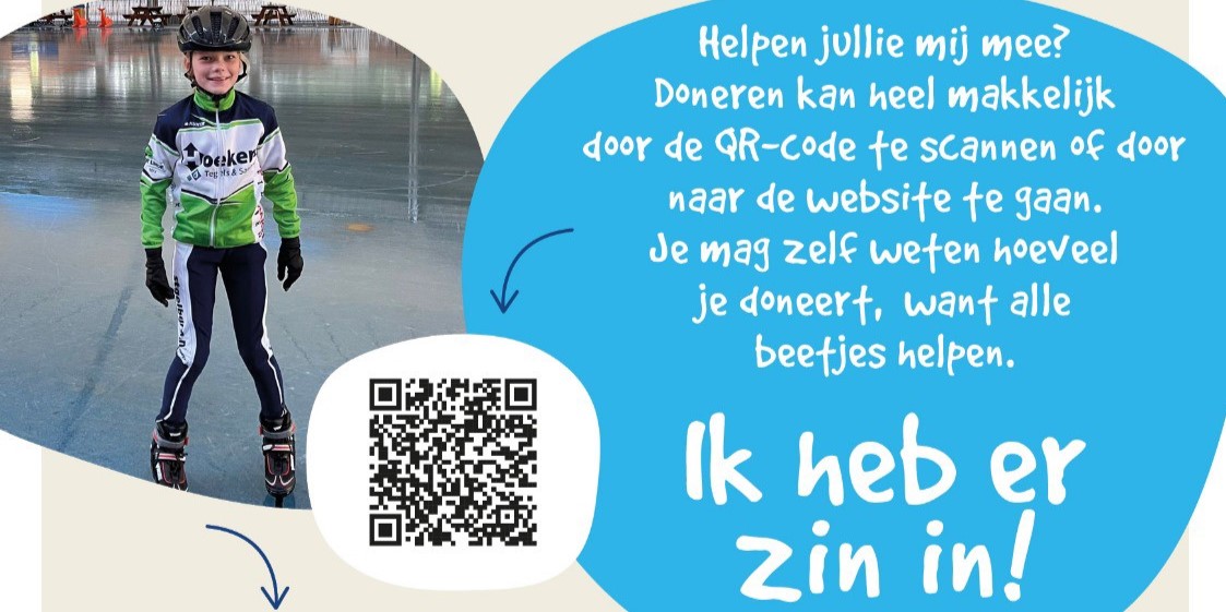 Foto: Babet Hagen gaat 50 km schaatsen voor het goede doel!