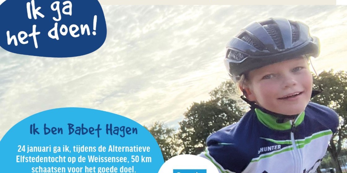Foto: Babet Hagen gaat 50 km schaatsen voor het goede doel!