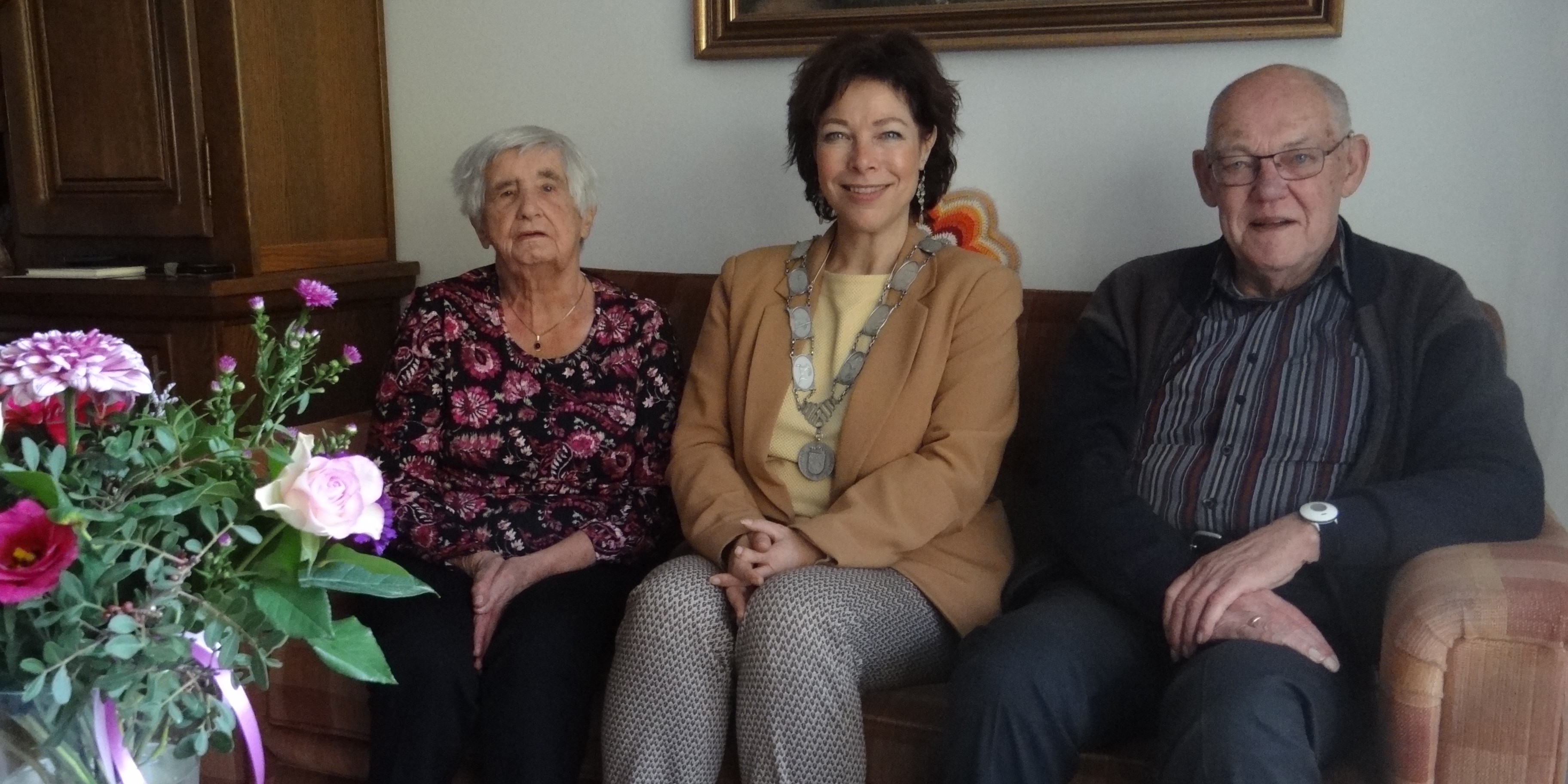 Foto: Diamanten huwelijk echtpaar Braamburg-Bouw