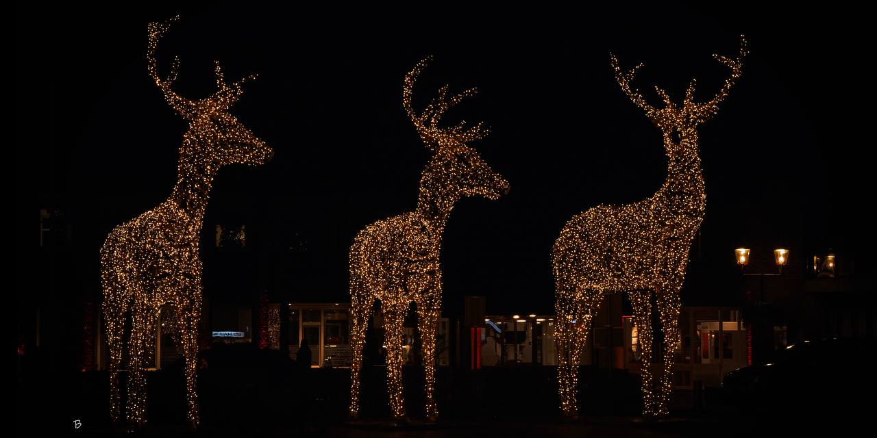 Foto: Centrum Nunspeet weer sierlijk verlicht
