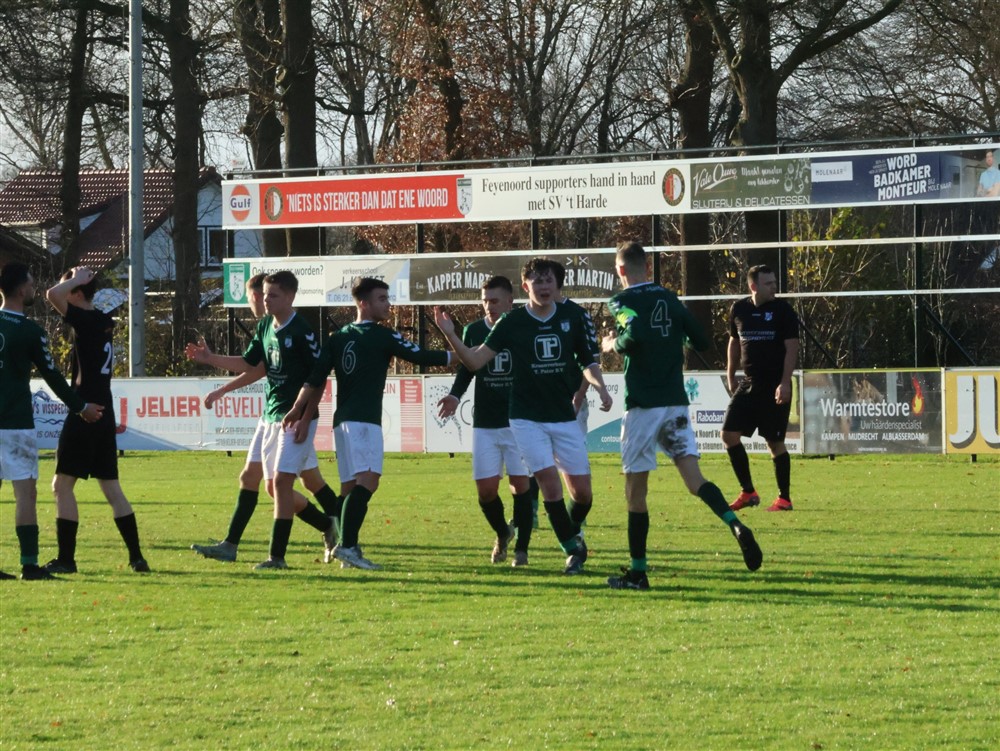 Foto: S.V. ’t Harde sluit 2024 af met een winstpartij