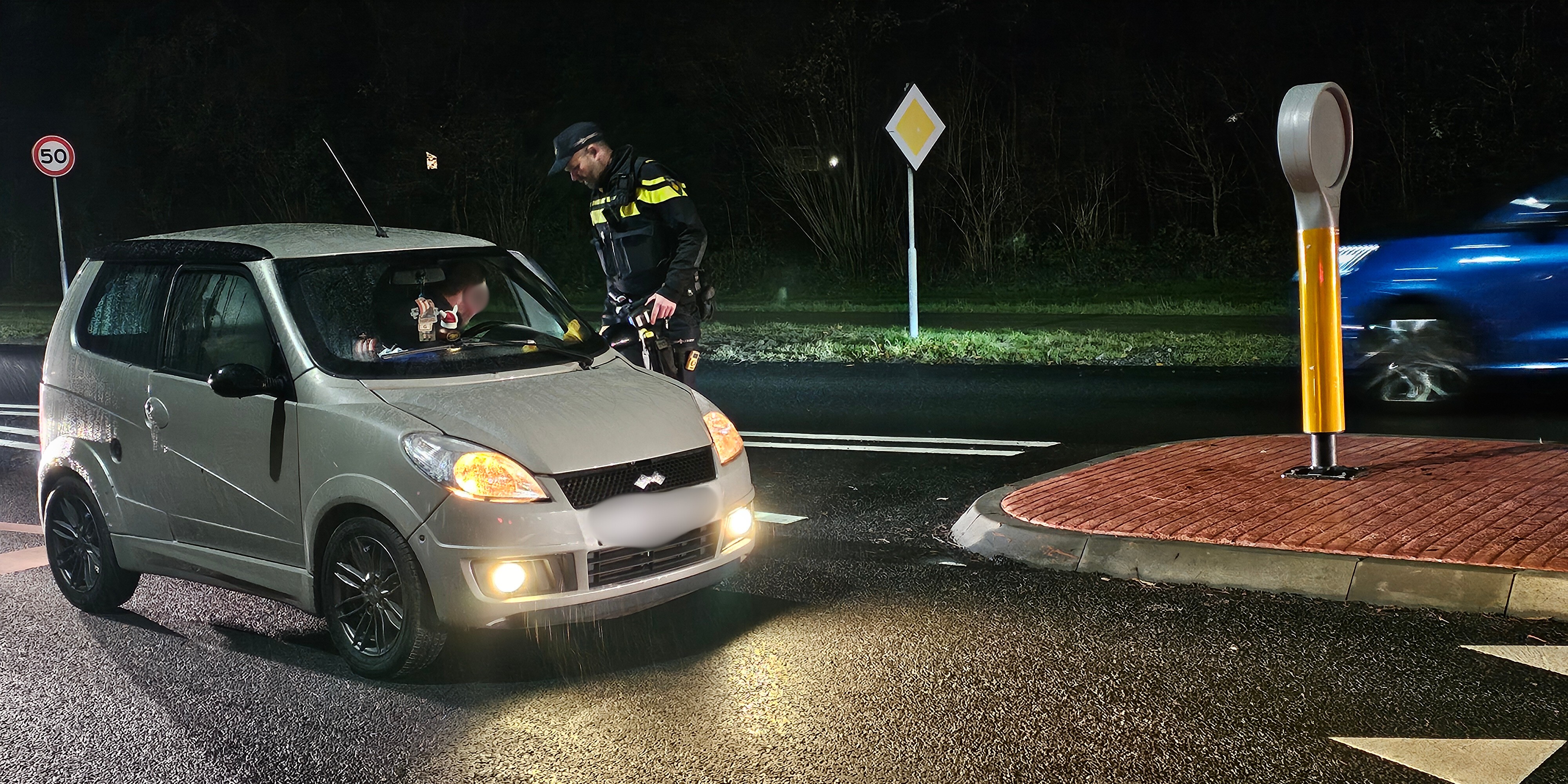 Foto: Politiecontrole Elburgerweg-Oenenburgweg Nunspeet