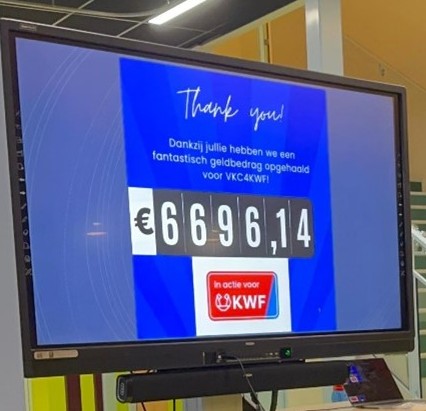 Foto: Fantastisch bedrag opgehaald voor KWF 