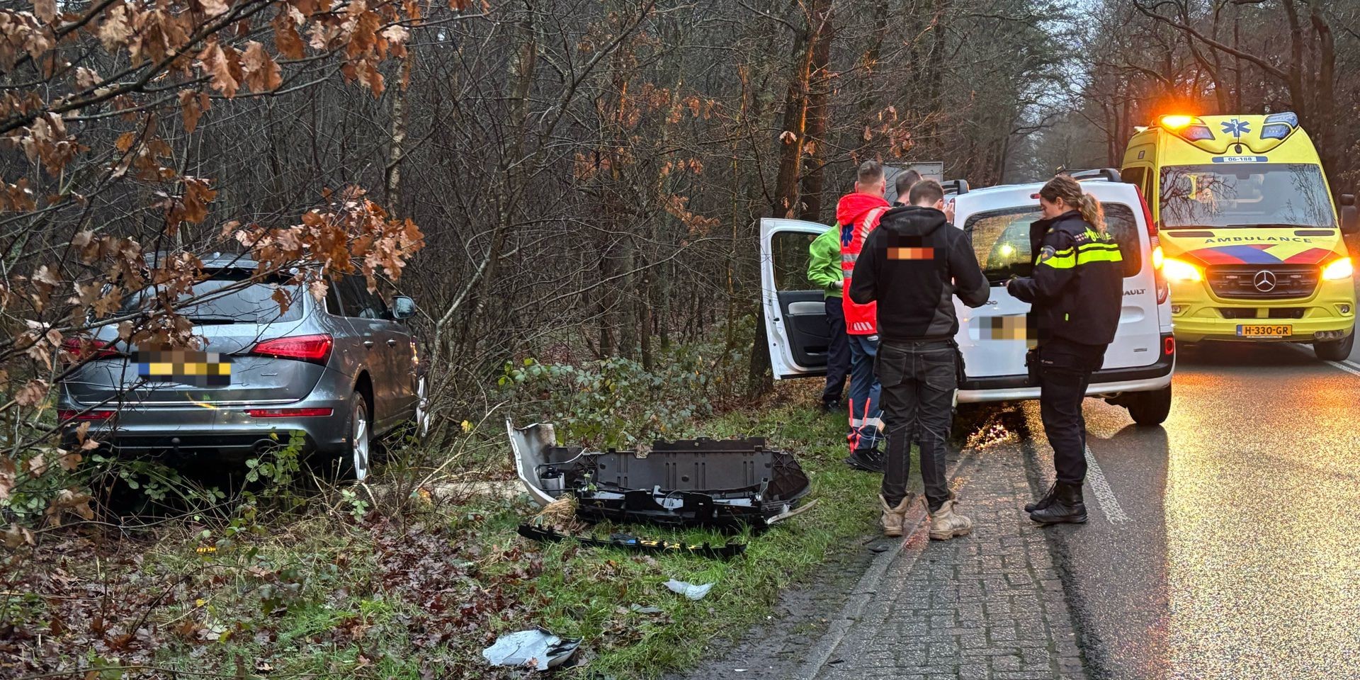 Foto: Ongeval op Elspeterweg in Nunspeet