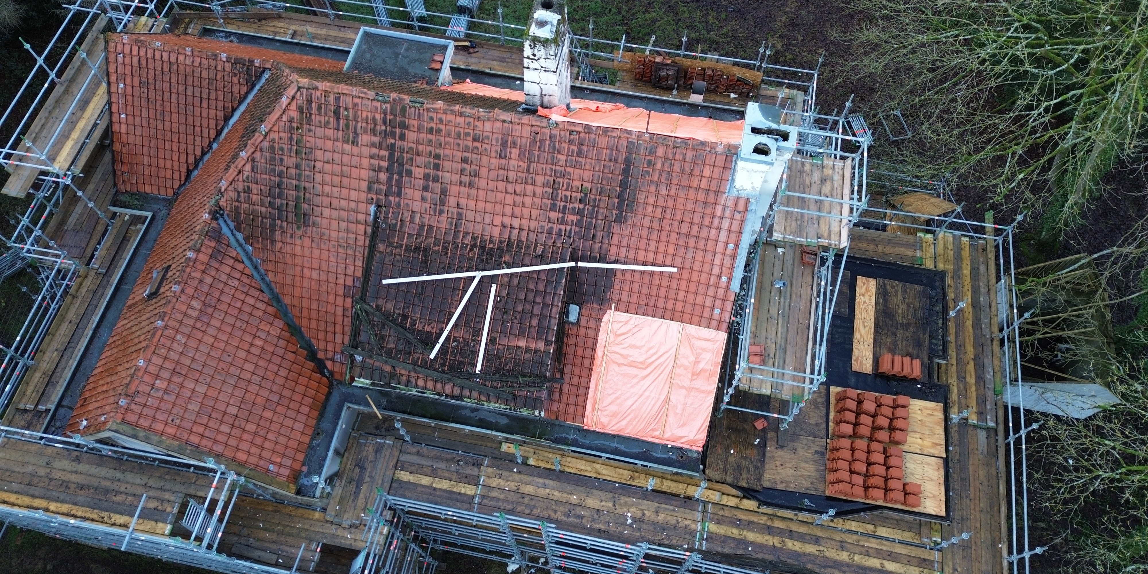 Foto: Villa Kraijenhorst: herstel vertraagd door beschermde vleermuizen