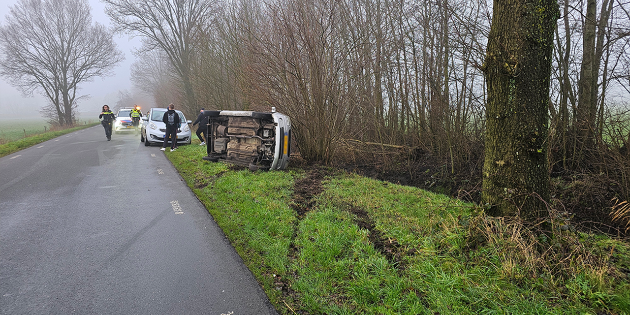 Foto: Spitsmoment: Twee ongevallen in Nunspeet om 10:22 en 10:33 uur