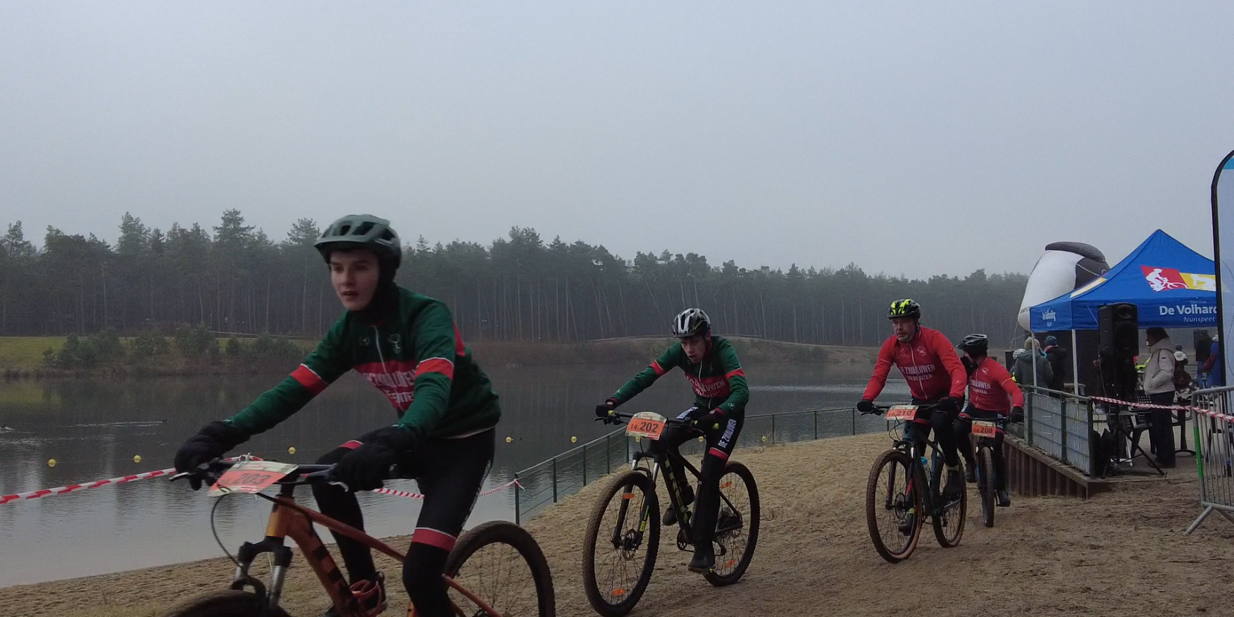 Foto: Zesde wedstrijd Veluwse MTB Wintercompetitie in Nunspeet