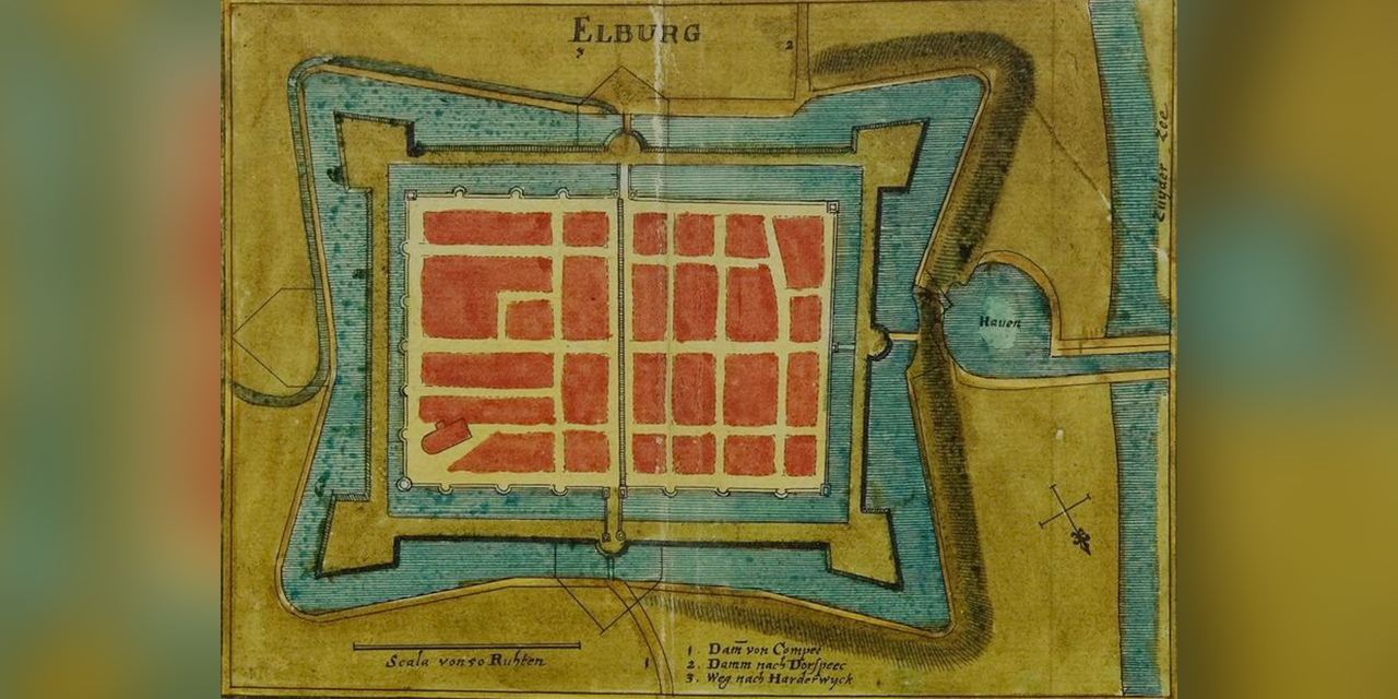 Foto: Hoe komt Elburg toch aan die kaarsrechte straten?