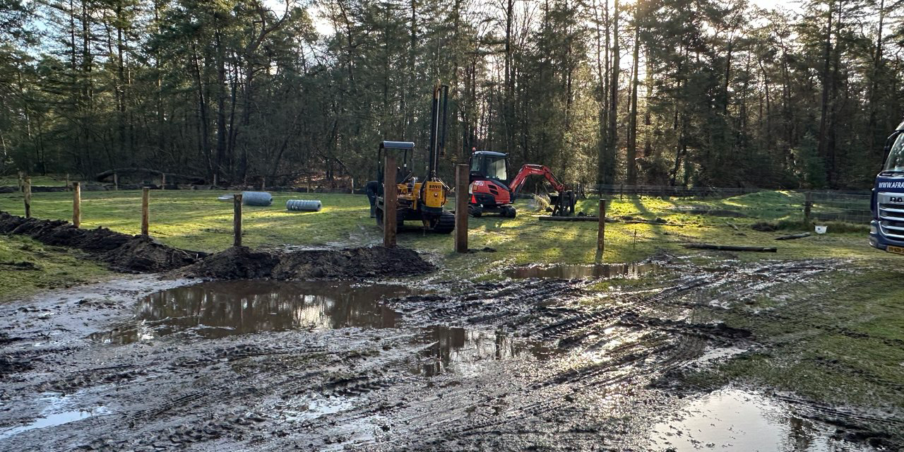 Foto: Werkzaamheden bij hondenspartelvijver Zandenplas