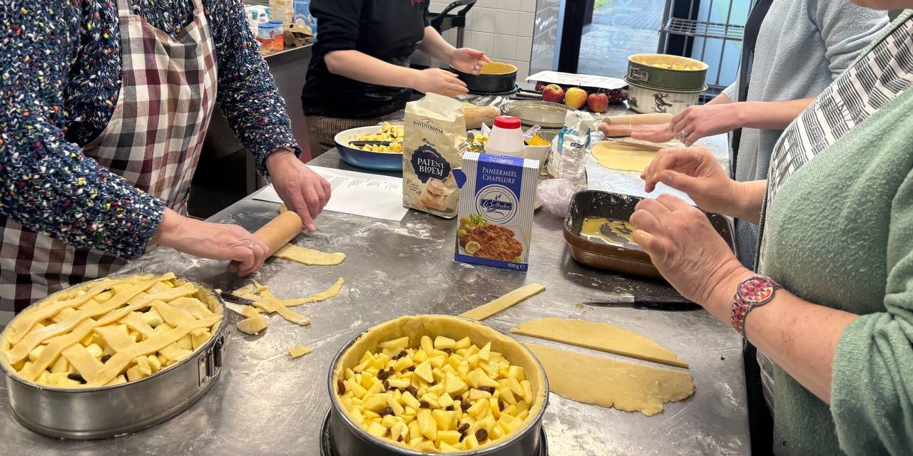 Foto: Workshop appeltaart bakken in Veluvine: "lekkerste taart die er is"