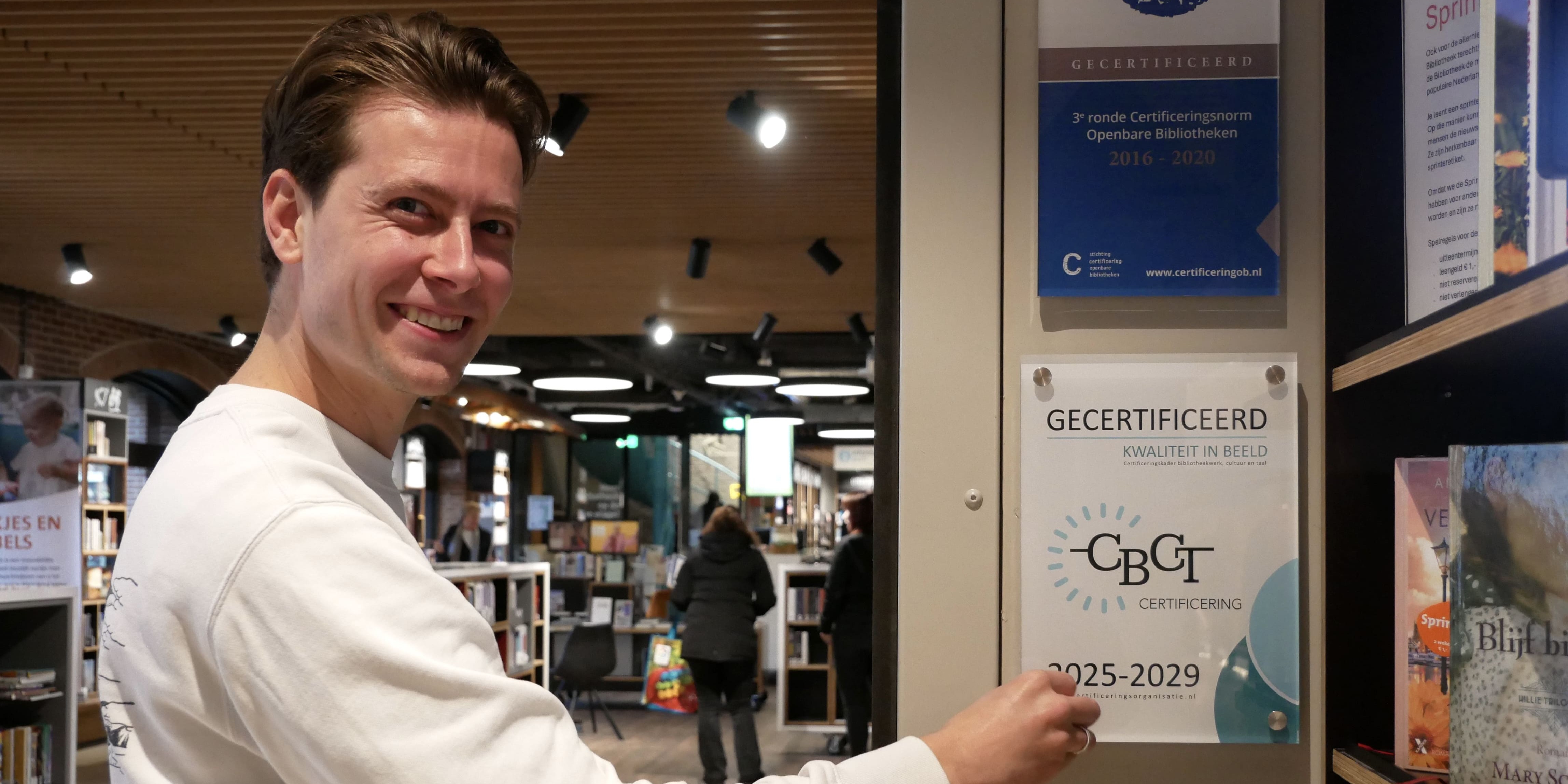 Foto: Bibliotheek behaalt opnieuw CBCT certificering