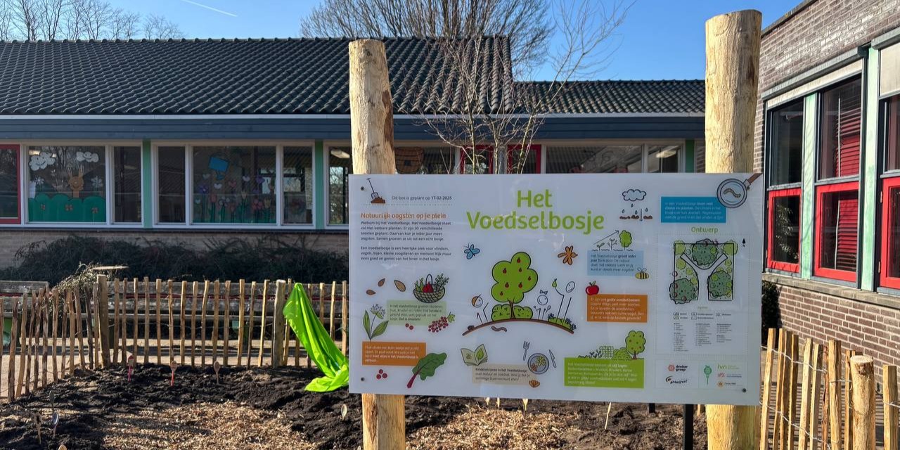 Foto: ‘Het Voedselbosje’ bij de Immanuelschool geopend