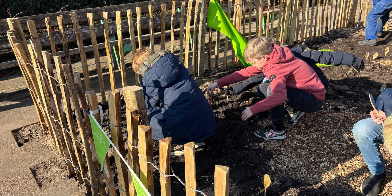 Foto: ‘Het Voedselbosje’ bij de Immanuelschool geopend
