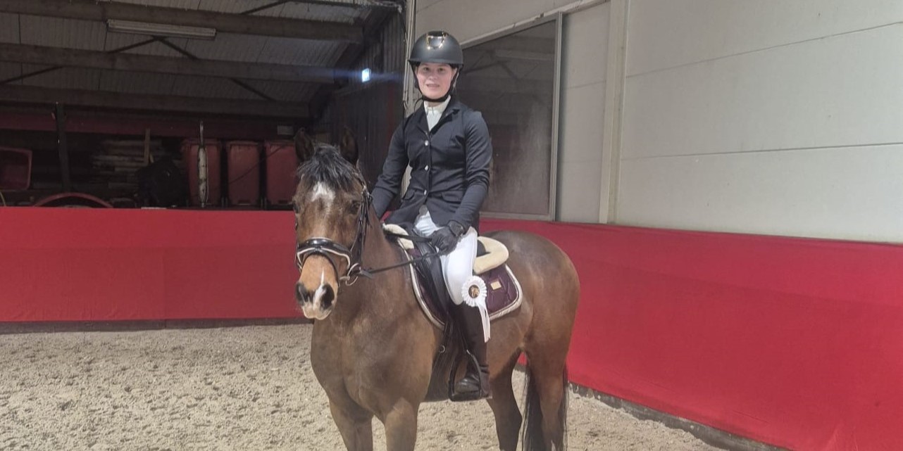 Foto: Sarah Vlijm succesvol tijdens 'De Zilveren Pony'