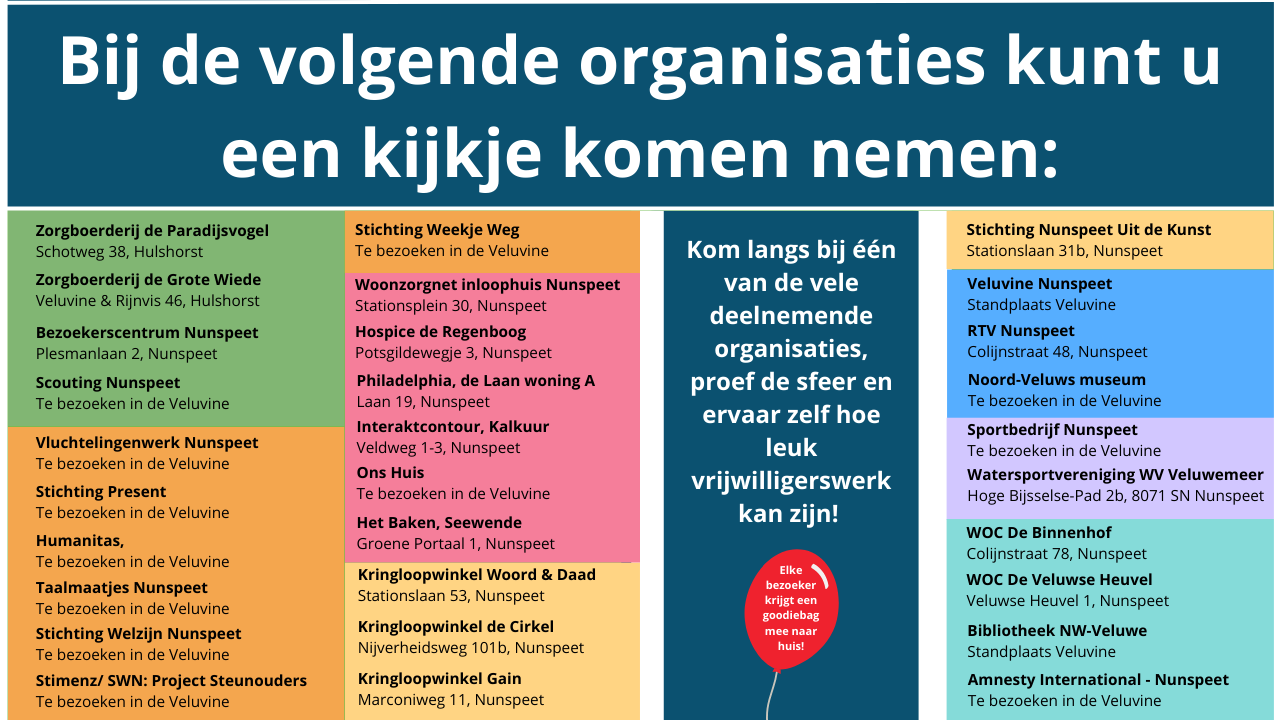 Foto: 'Wij zoeken jou!' vrijwilligers-oriëntatie-dag