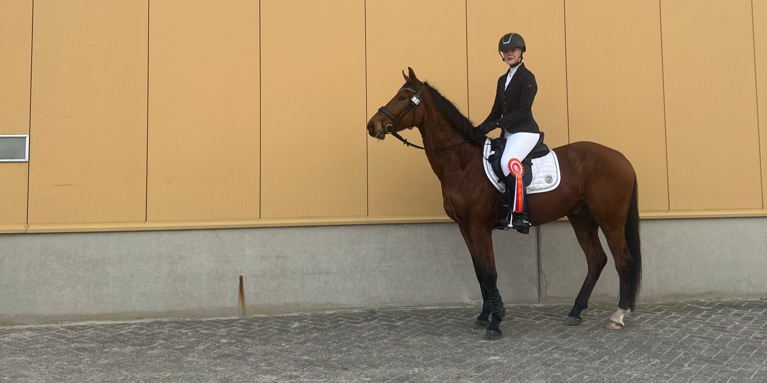 Foto: Amy Vos van Ponyclub Klein Maar Dapper Nederlands Kampioen