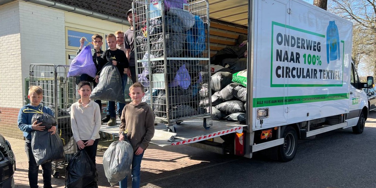 Foto: Eben Haëzerschool Elspeet leidt Textiel Race 