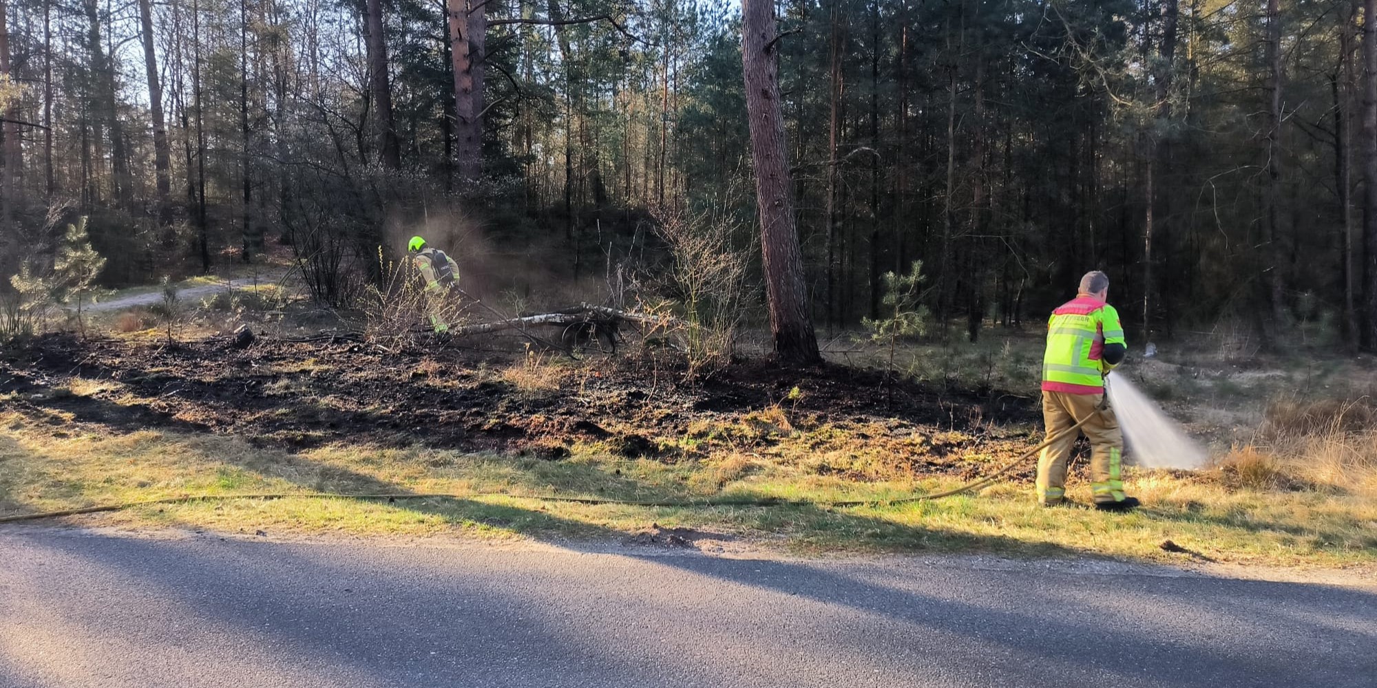 Foto: Brand aan Van Petersom Ramringweg Nunspeet