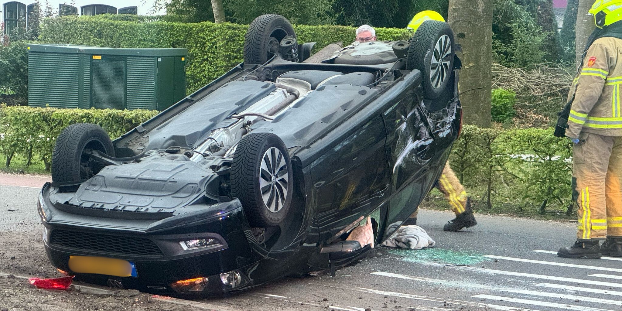 Foto: Ochtendongeluk op kruising in Elspeet