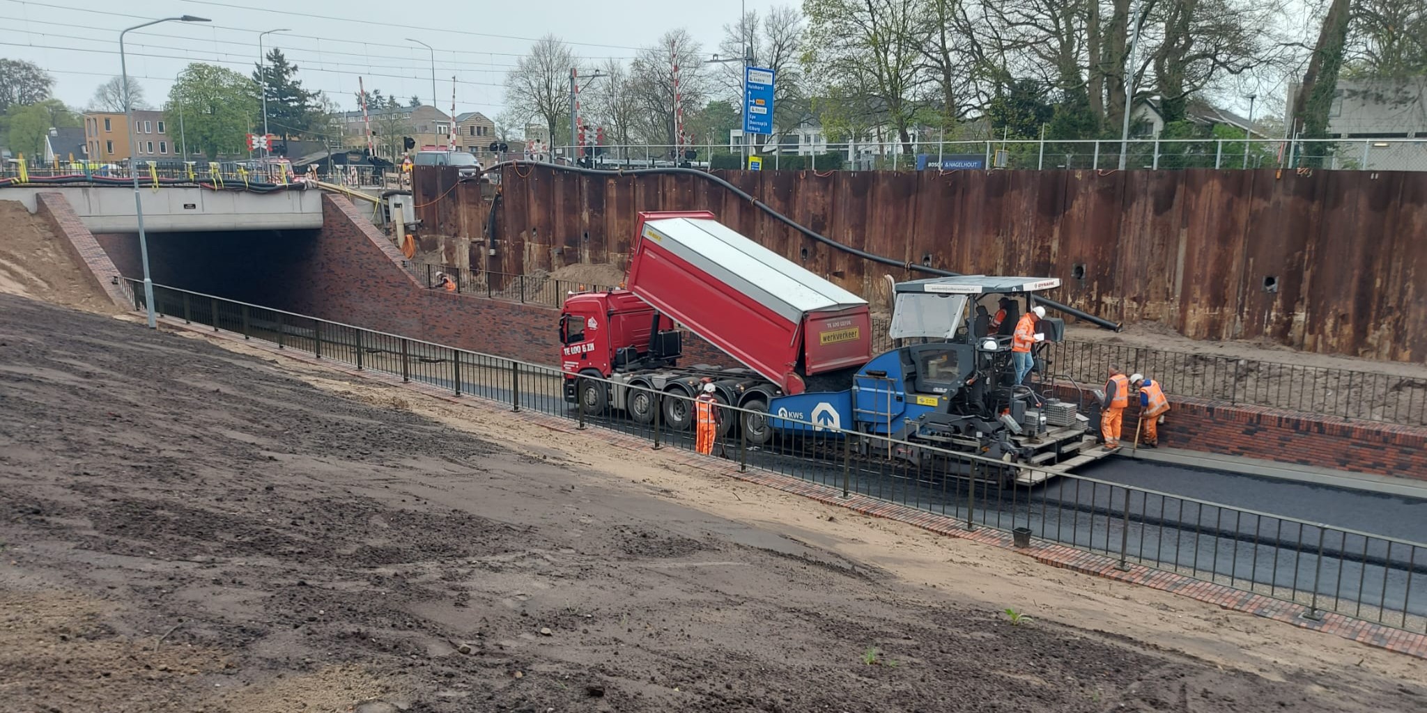Foto: Verkeersafsluitingen door werkzaamheden stationsomgeving Nunspeet