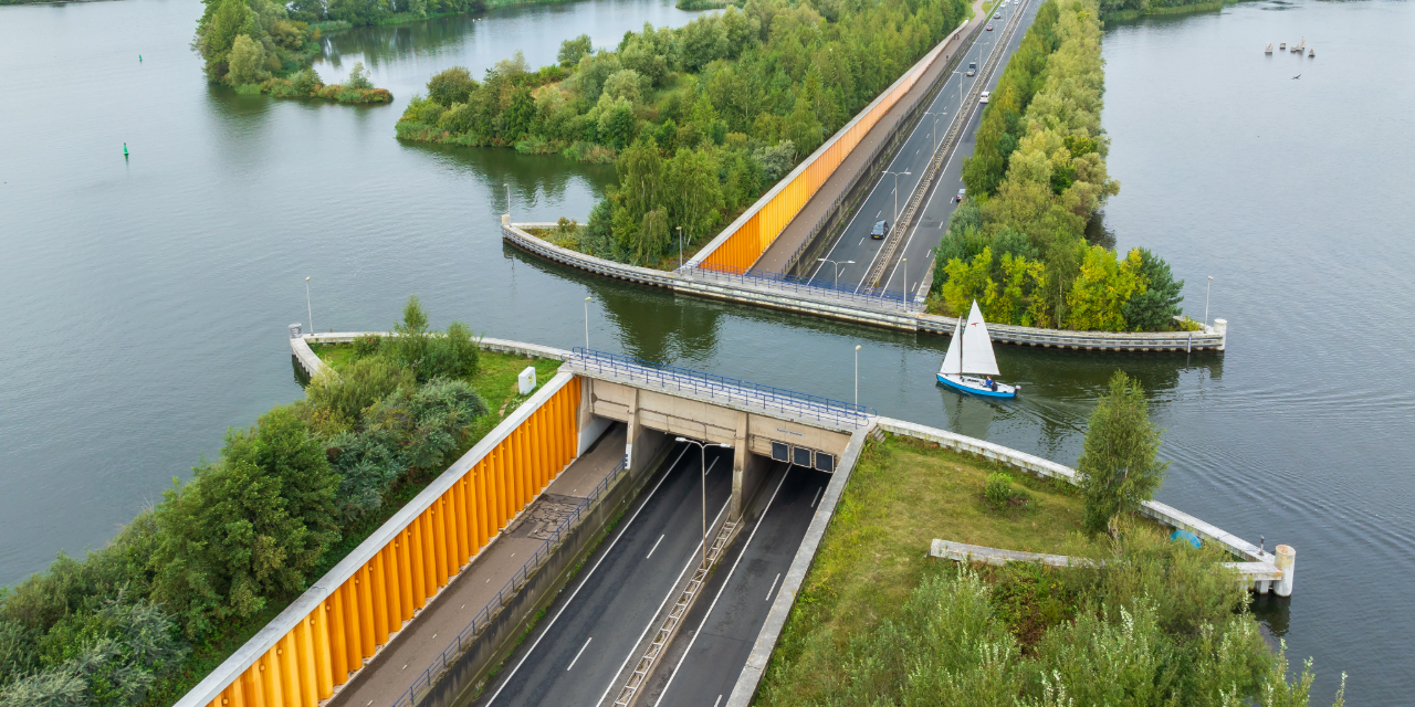 Foto: Onderhoud Aquaduct Veluwemeer: N302 afgesloten van 9 tot en met 13 mei