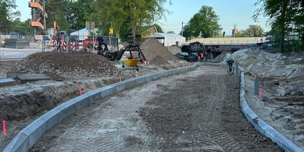 Foto: Contouren fietspad vormen zich bij Veluwetransferium