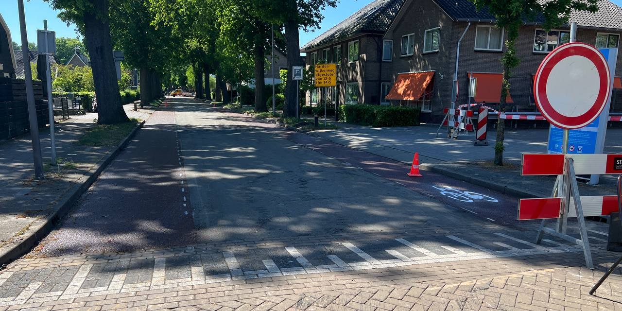 Foto: Fietsstroken Harderwijkerweg eerder klaar dan verwacht