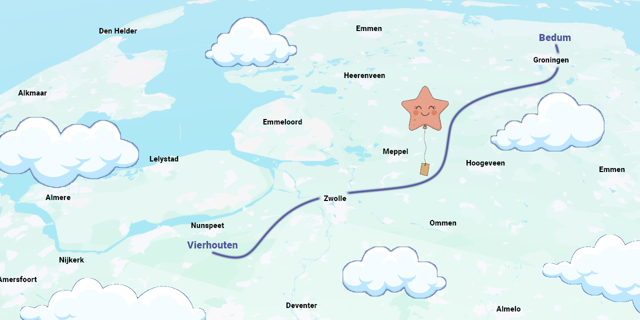 de stem van jouw regio! - Ballon met geboortekaartje kwam helemaal uit Bedum: ‘Hij siert nu weer onz