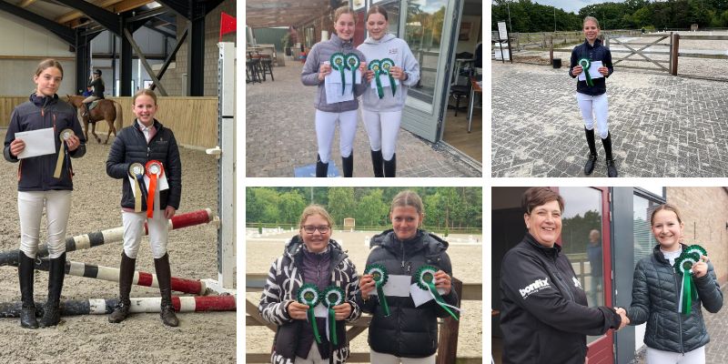 Foto: Prachtige resultaten voor ruiters Ponyclub Klein maar Dapper