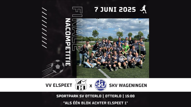 Foto: Finale nacompetitie 7 juni: Als één vereniging achter Elspeet 1 staan op jacht naar promotie!