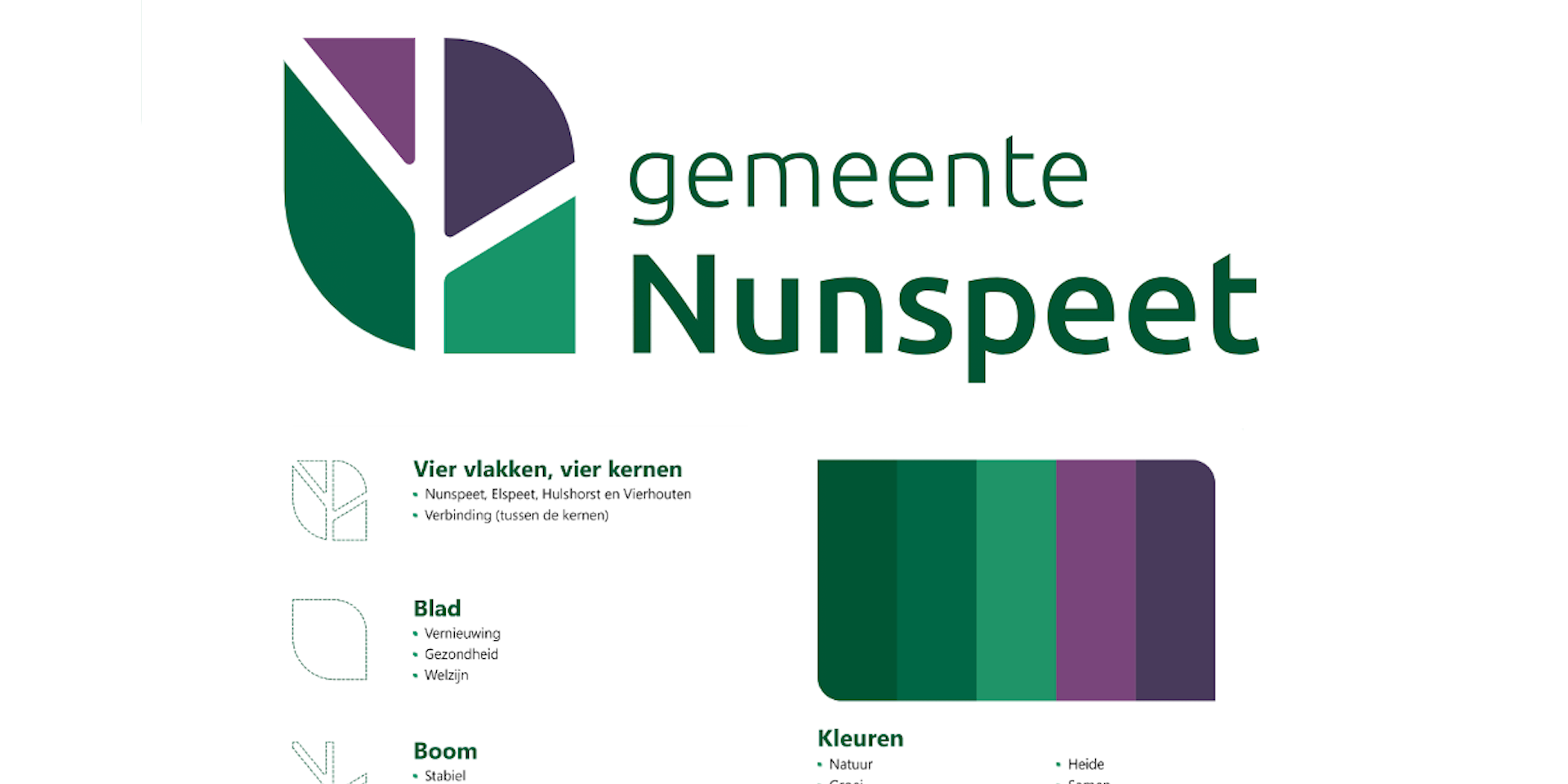 Foto: Nieuw logo en nieuwe huisstijl voor gemeente Nunspeet