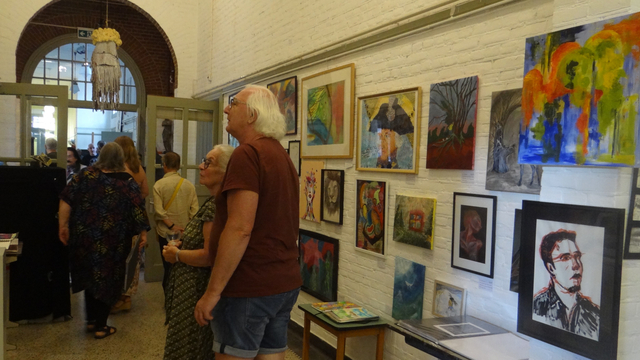 Foto: Eindejaars Expositie Vrije Academie Nunspeet druk bezocht