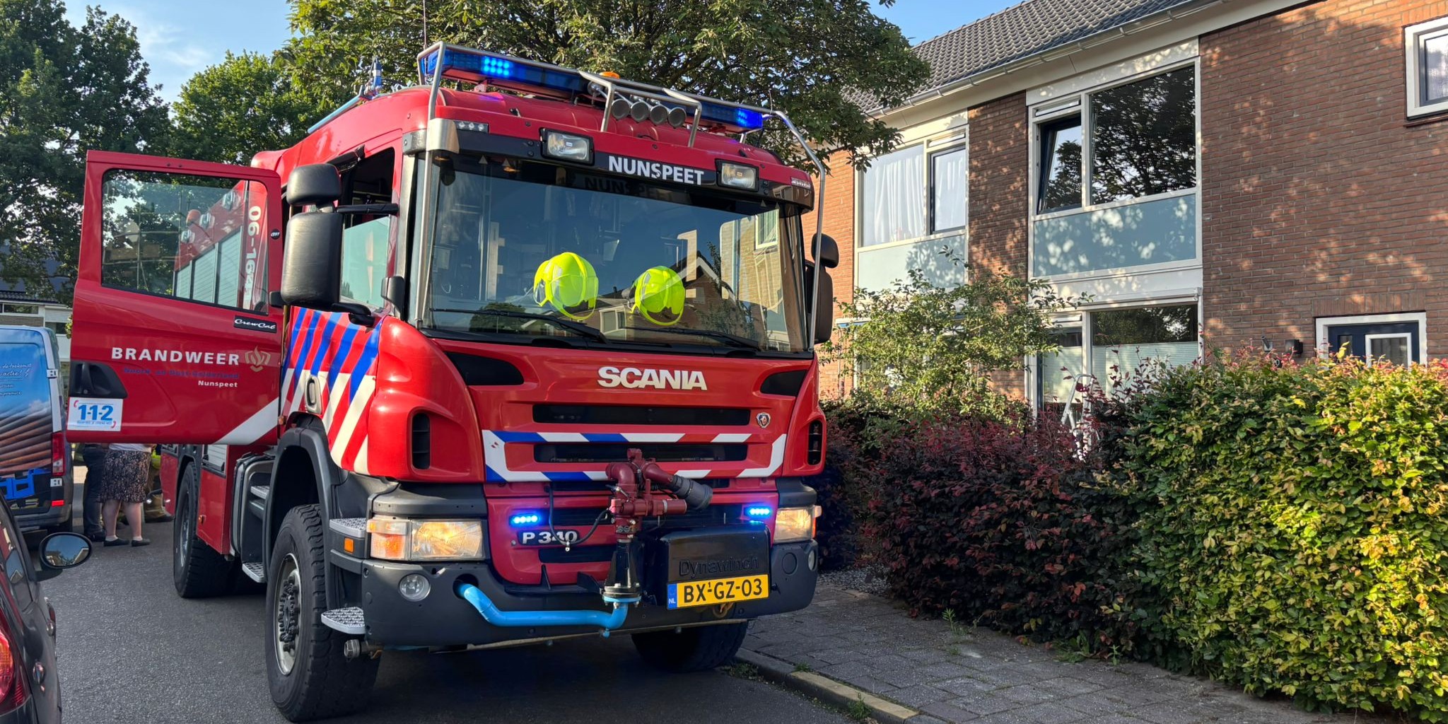 Foto: Gasluchtmelding Klaproosweg Nunspeet blijkt loos alarm
