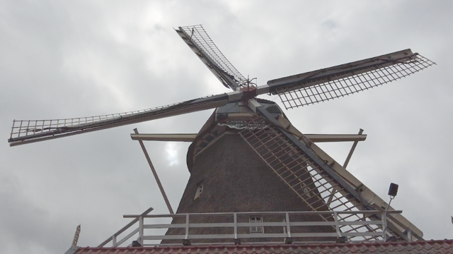 Foto: De wieken draaien weer: oplevering molen De Hoop in Harderwijk
