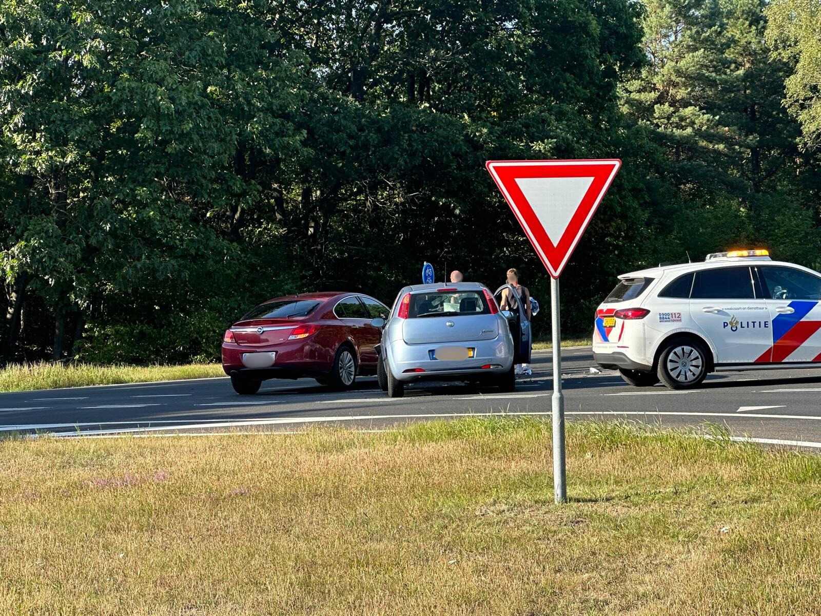 Foto: Ongeval met letsel op de Eperweg in Nunspeet