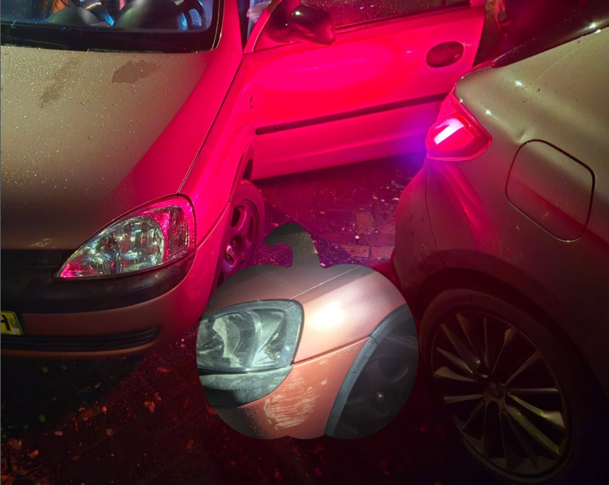 Foto: Brandstofdief uit Hardenberg haalt alles uit de kast om de politie te mijden