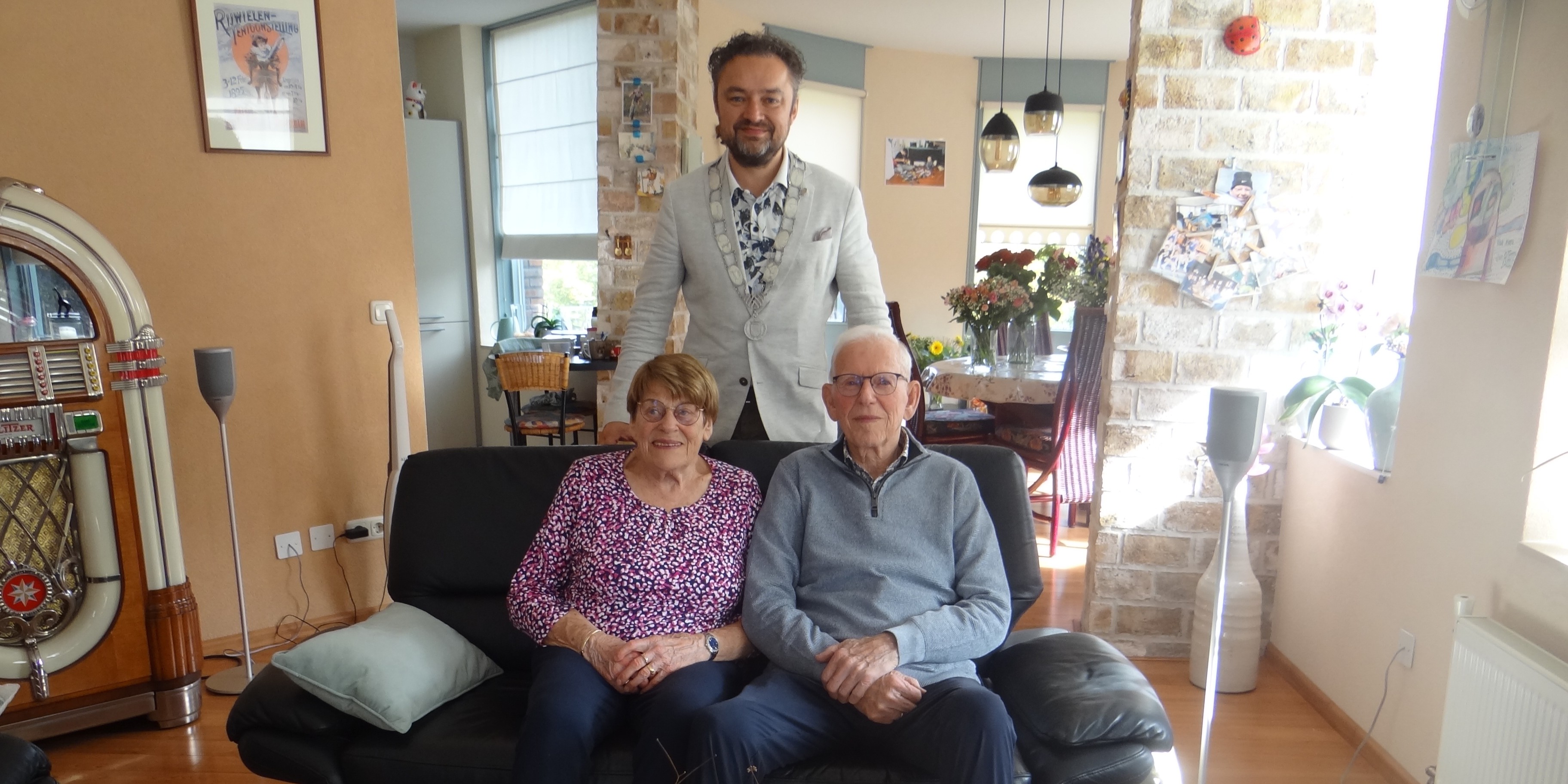 Foto: Briljanten huwelijk echtpaar de Haan-Stamhuis