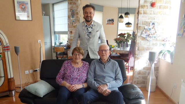 Foto: Briljanten huwelijk echtpaar de Haan-Stamhuis
