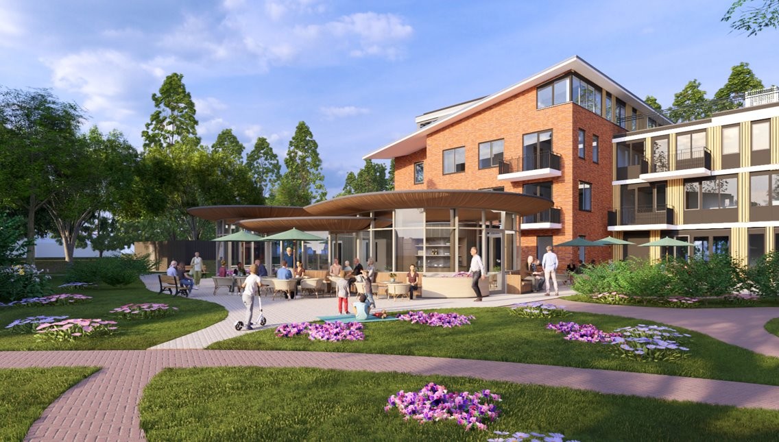 Foto: Nieuw paviljoen en tuin wordt ontmoetingsplek voor De Bunterhoek en buurt