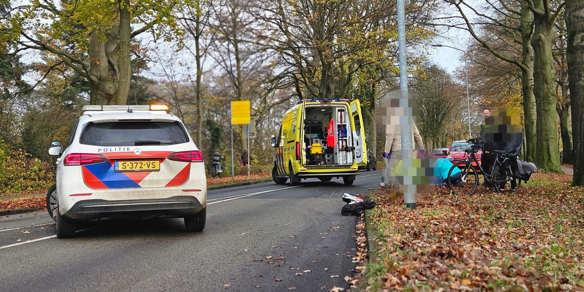 Foto: Eenzijdig motorongeluk Elburgerweg 