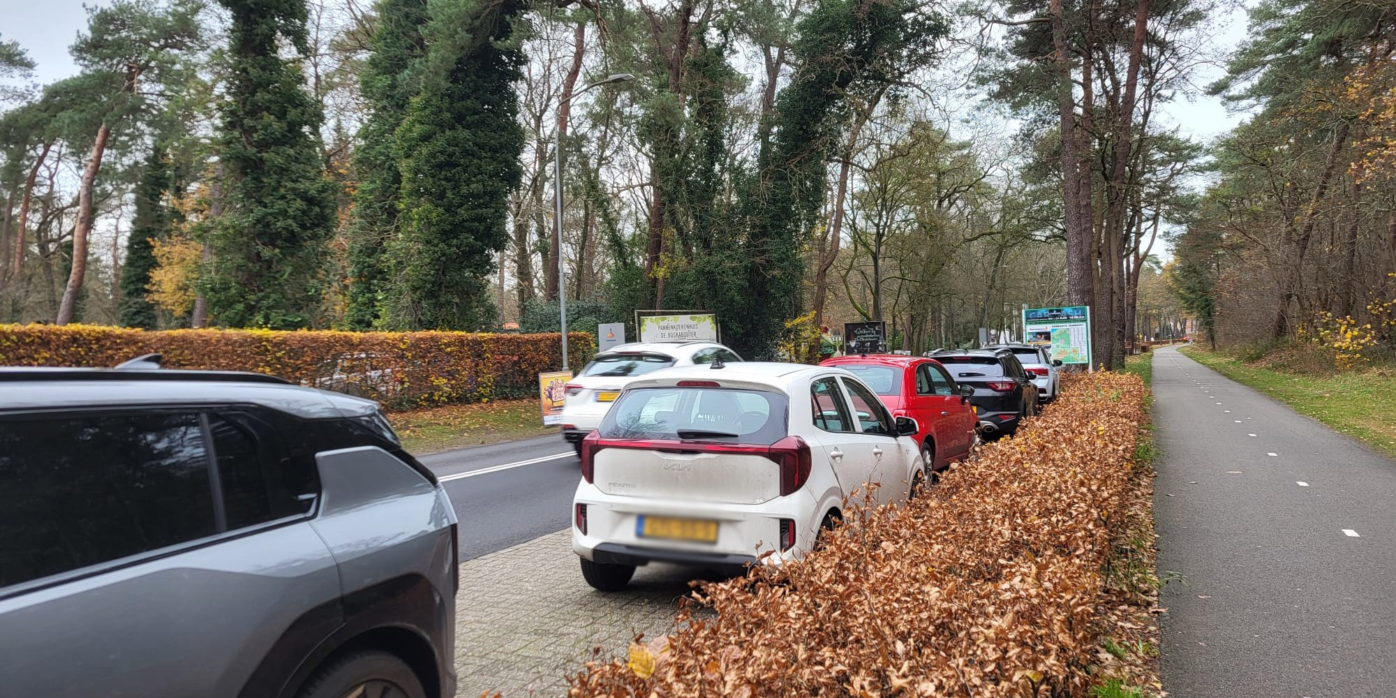 Foto: Parkeren bij informatiebord Elspeterweg krijgt limiet: gemeente grijpt in