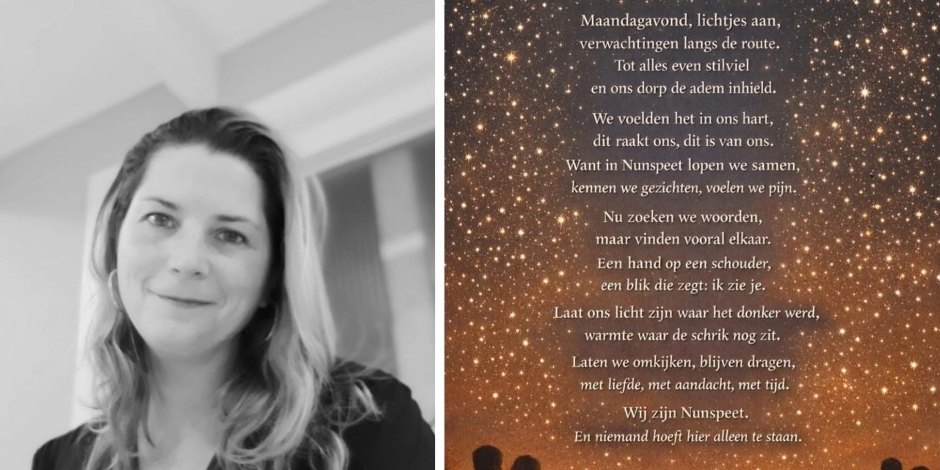 Foto: Kirsten schreef het gedicht eerst voor zichzelf, nu biedt het troost aan velen: ‘Met hart in de keel gepost’